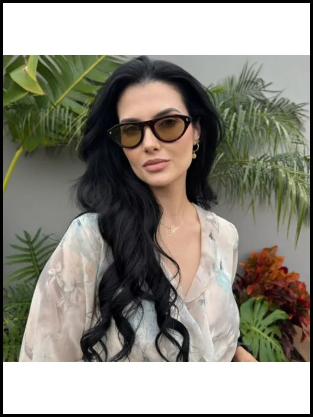 Retro Oval Sunglasses UV400 Protection Trendy Narrow Shades Cateye